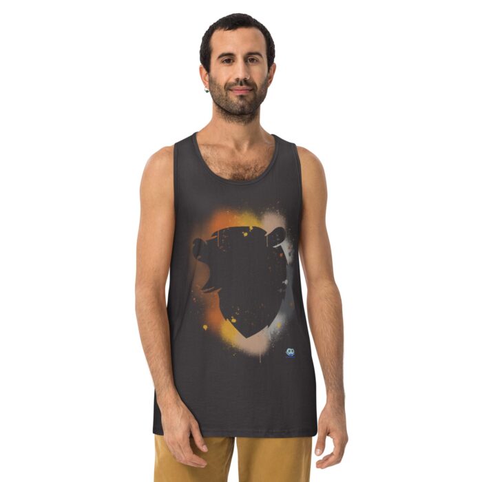 Men’s premium tank top - Bear Paint - Image 9