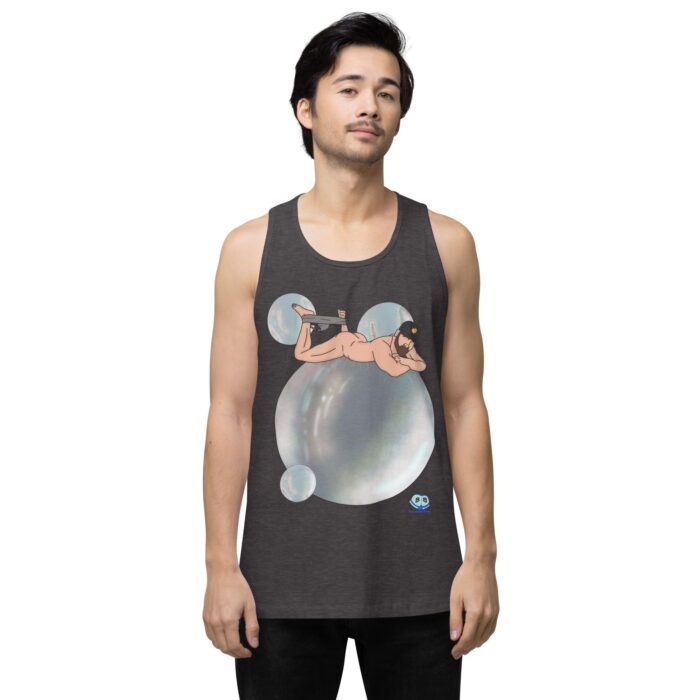 Men’s premium tank top - Bubbles - Image 22