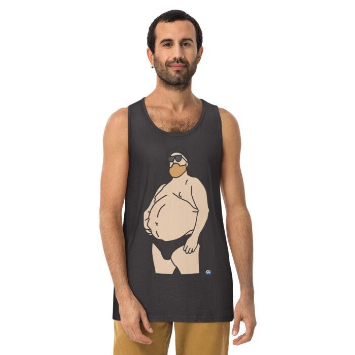 Men’s premium tank top - Chub in Hat