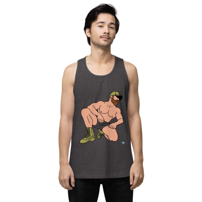 Men’s premium tank top - Combat Boots - Image 10