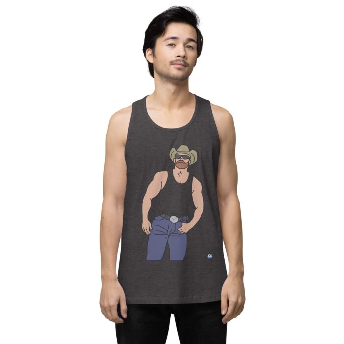 Men’s premium tank top - Cowboy Blues - Image 9