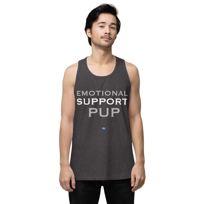 Men’s premium tank top - Emotional Support Pup - Image 10