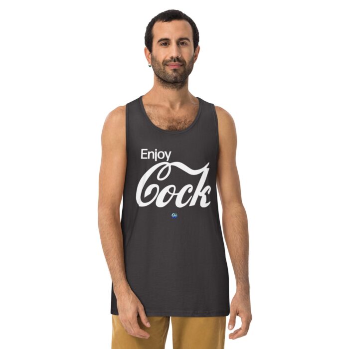 Men’s premium tank top - Enjoy Cock - Image 9