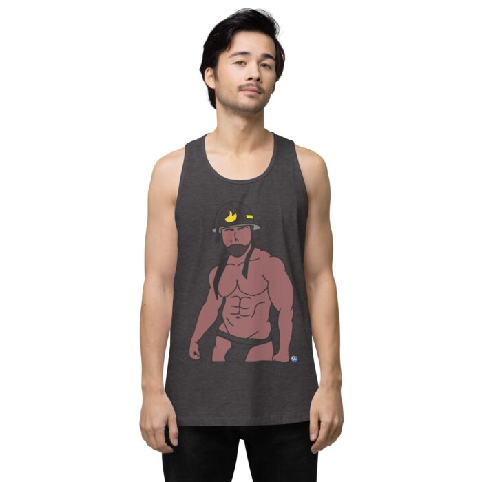 Men’s premium tank top - Fireman - Image 22