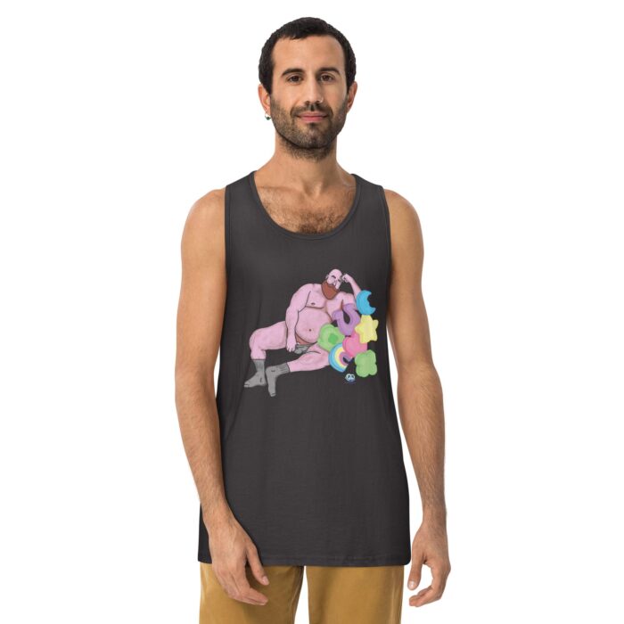 Men’s premium tank top - Get Lucky - Image 6