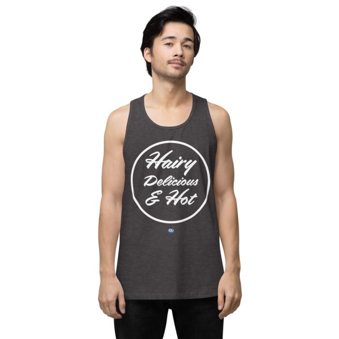 Men’s premium tank top - Hot Hairy Delicious - Image 10