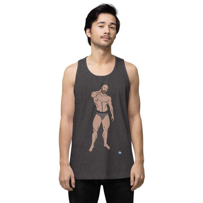 Men’s premium tank top - Leopard Bikini - Image 22