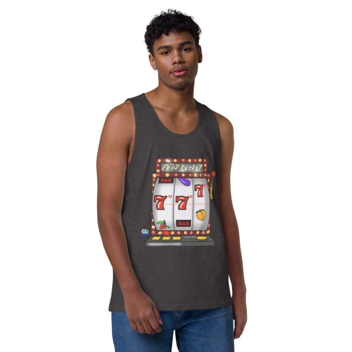 Men’s premium tank top - Lucky Seven Inches - Image 18