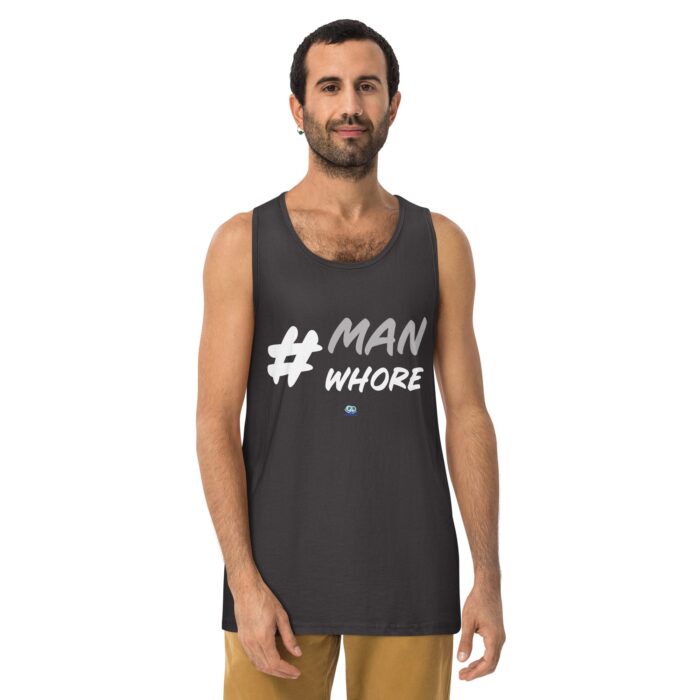 Men’s premium tank top - Man Whore - Image 5
