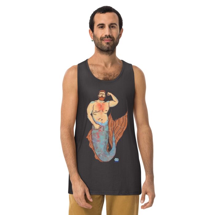 Men’s premium tank top - MerCub Orange - Image 6