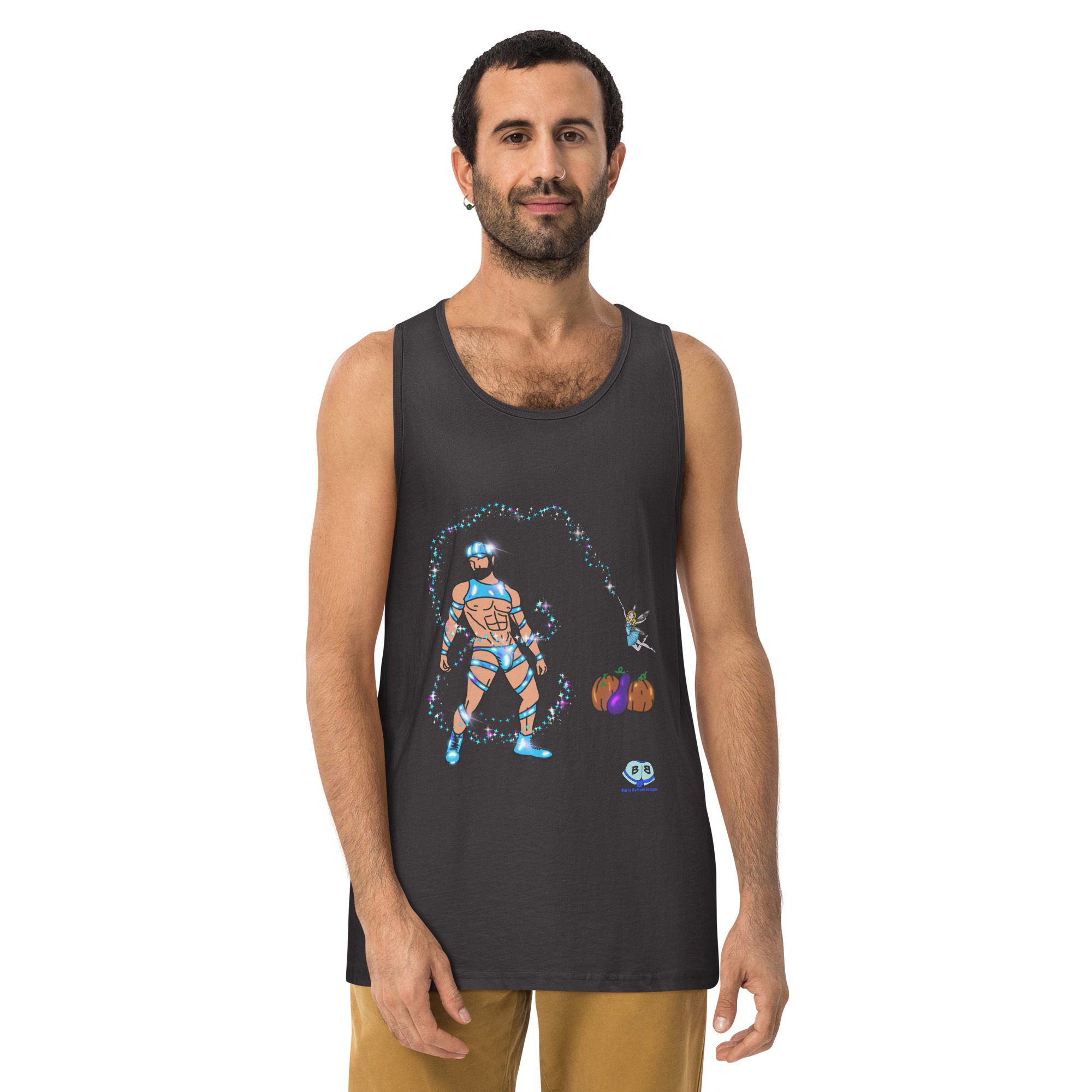 Men’s premium tank top - Midnight - Image 6