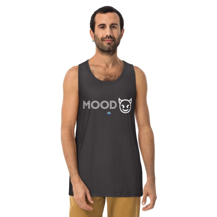 Men’s premium tank top - Mood Devil Emoji - Image 9
