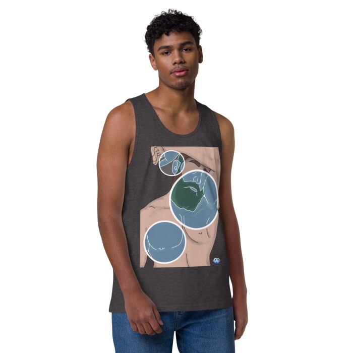 Men’s premium tank top - Negative Feelings - Image 10