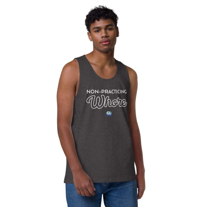 Men’s premium tank top - Non-Practicing Whore - Image 17