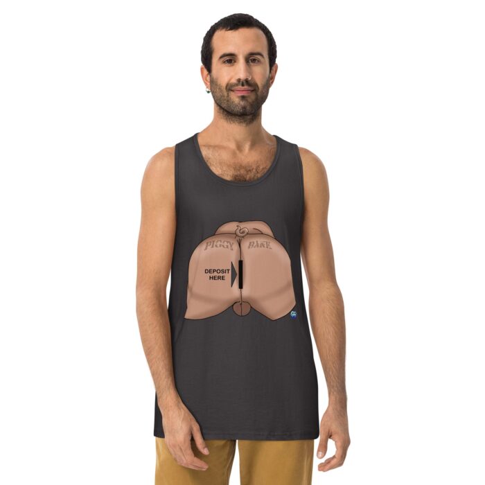 Men’s premium tank top - Piggy Bank - Image 10