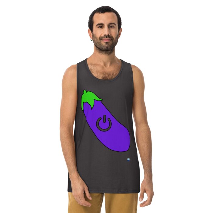 Men’s premium tank top - Power Top / Eggplant - Image 10