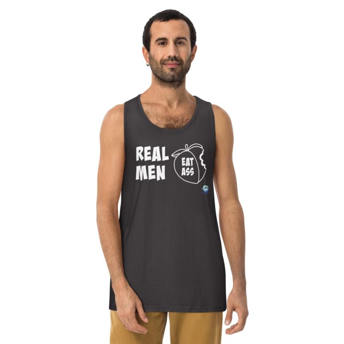 Men’s premium tank top - Real Men Eat Ass - Image 10
