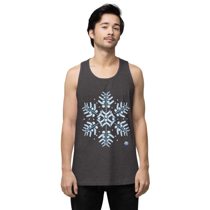 Men’s premium tank top - Snowflake - Image 9