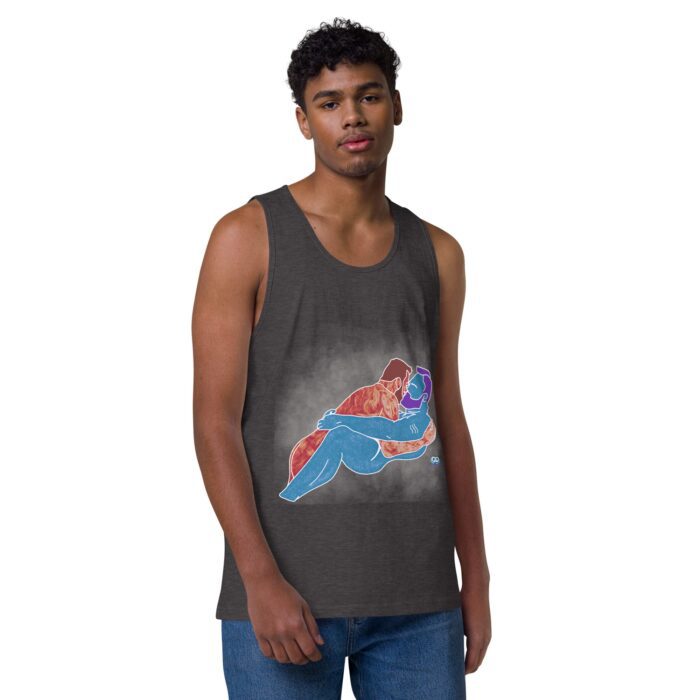 Men’s premium tank top - Steam - Image 17