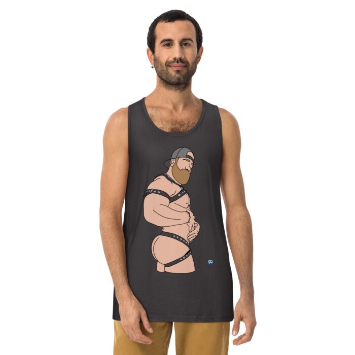 Men’s premium tank top - Straps - Image 10