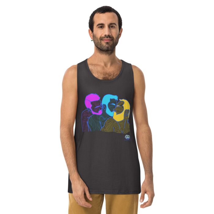 Men’s premium tank top - Throuple Pop Art - Image 10