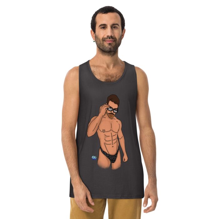 Men’s premium tank top - Wild - Image 10
