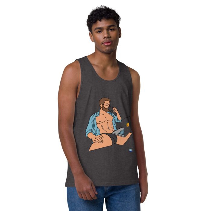 Men’s premium tank top - Work from Home - Image 18