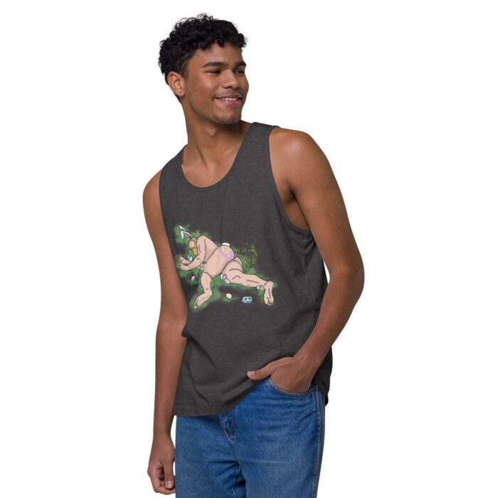 Men’s premium tank top - Egg Hunt - Image 12
