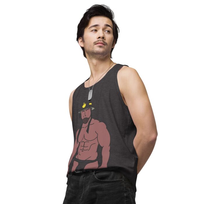 Men’s premium tank top - Fireman - Image 25