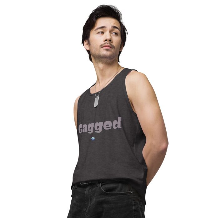 Men’s premium tank top - Gagged - Image 25