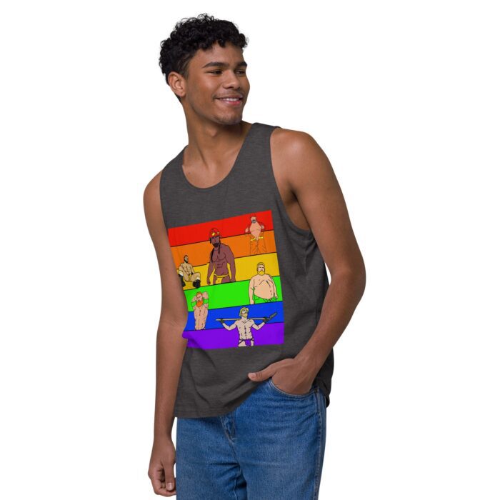 Men’s premium tank top - Pride Rows - Image 19