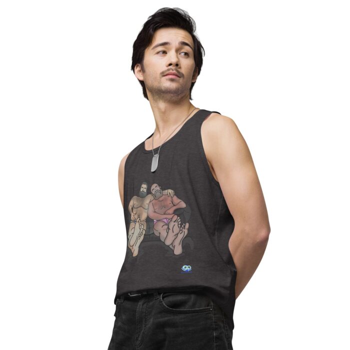 Men’s premium tank top - Staying In - Image 24