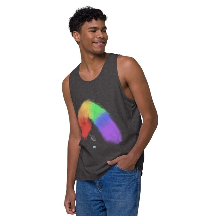 Men’s premium tank top - Tails - Image 19