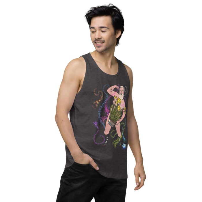 Men’s premium tank top - Flower Power - Image 24