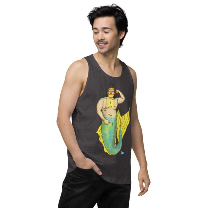 Men’s premium tank top - MerCub Yellow - Image 23
