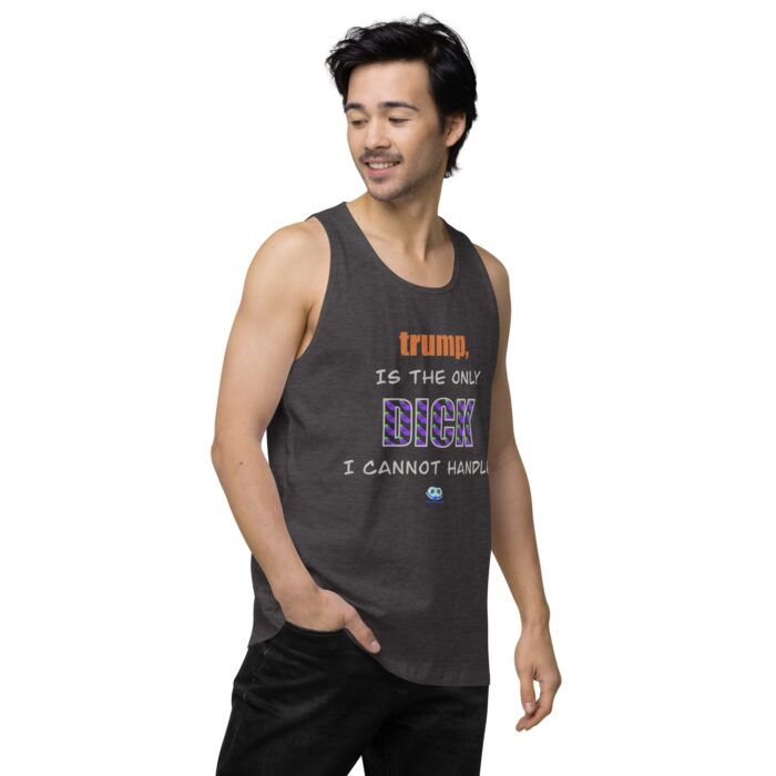 Men’s premium tank top - trump is a dick - Image 23