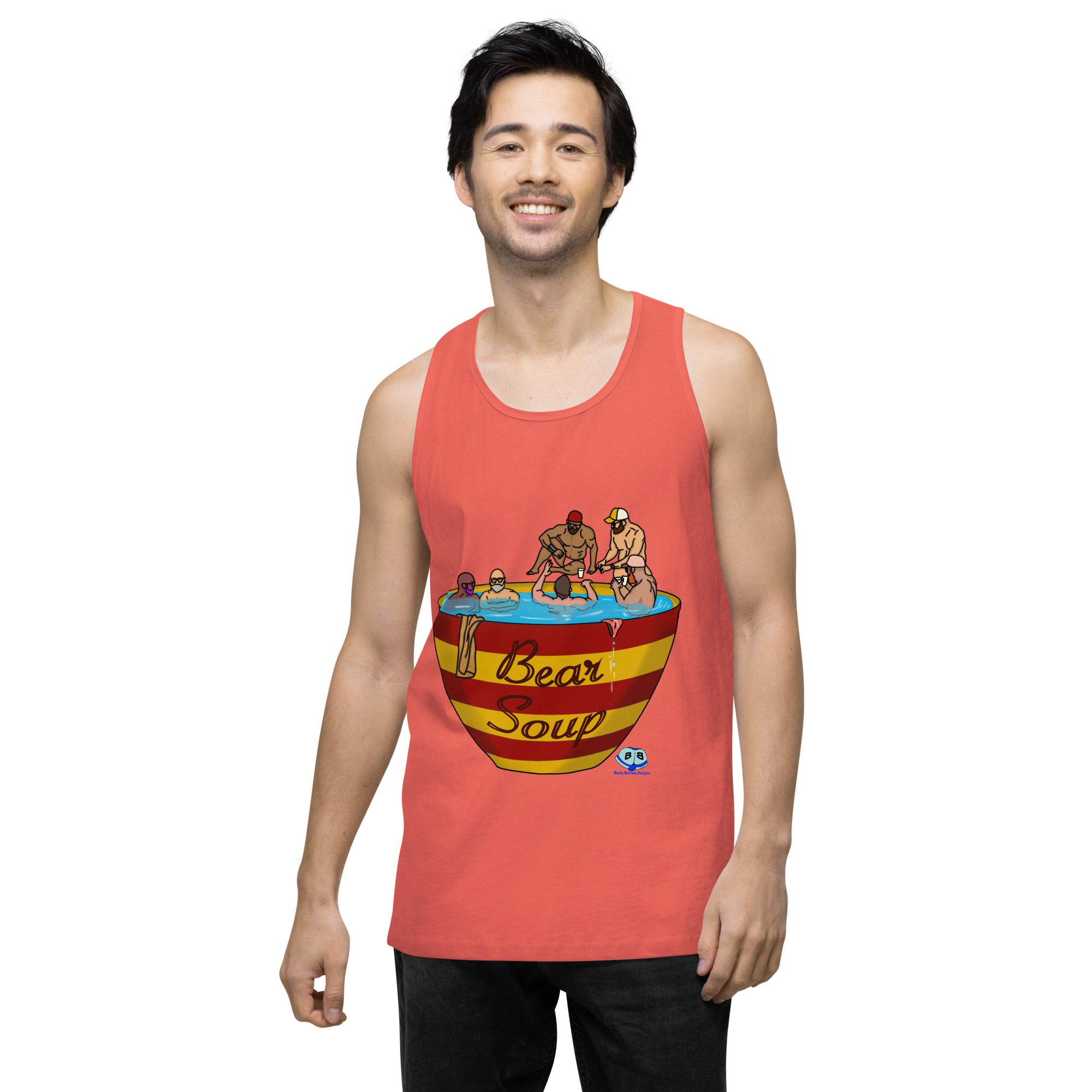 Men’s premium tank top - Bear Soup - Image 16