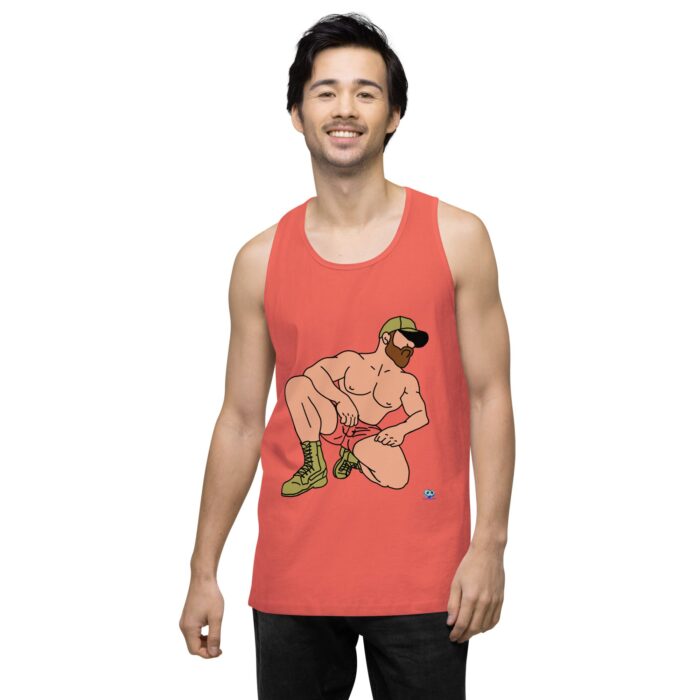 Men’s premium tank top - Combat Boots - Image 16