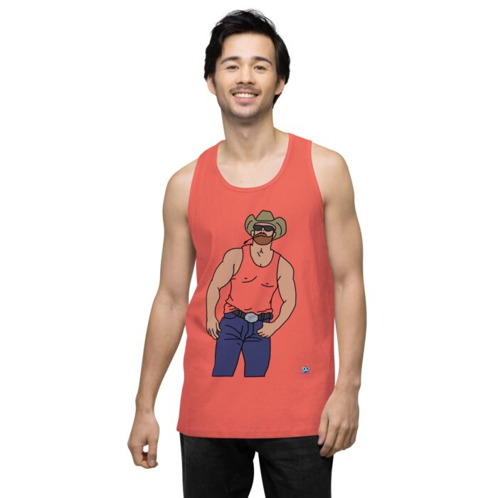 Men’s premium tank top - Cowboy Blues - Image 16