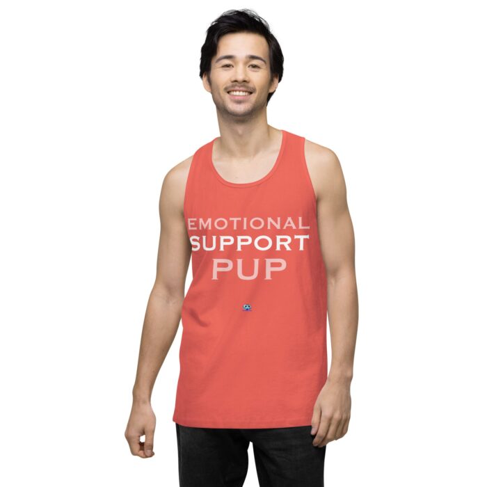 Men’s premium tank top - Emotional Support Pup - Image 17
