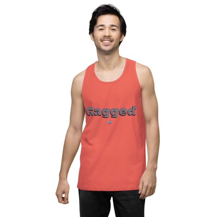 Men’s premium tank top - Gagged - Image 38