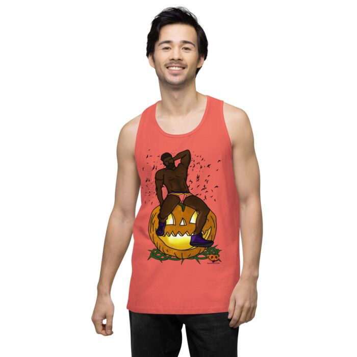 Men’s premium tank top - Jack O Lantern - Image 16