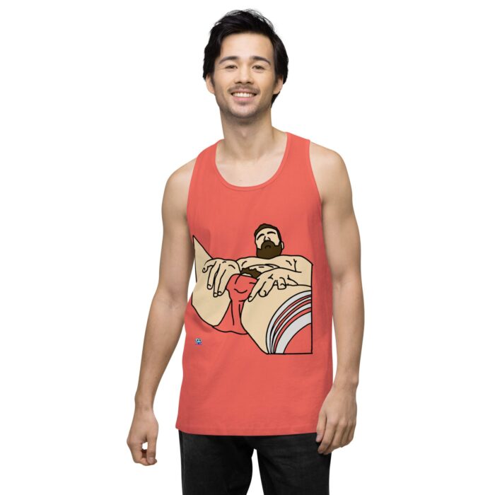 Men’s premium tank top - Peekaboo Bush - Image 37