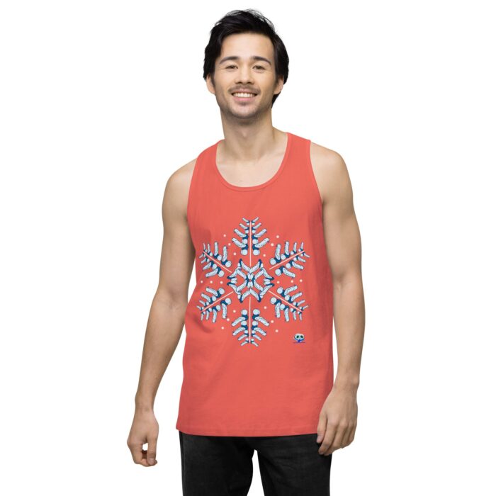 Men’s premium tank top - Snowflake - Image 16