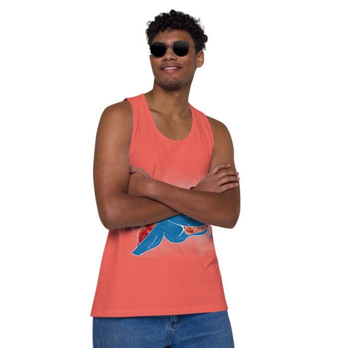 Men’s premium tank top - Steam - Image 30