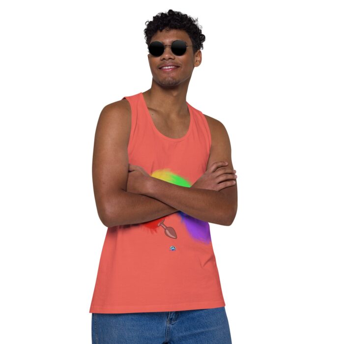 Men’s premium tank top - Tails - Image 30