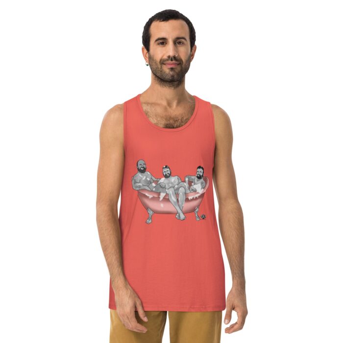 Men’s premium tank top - 3 Bears in a Tub - Image 15