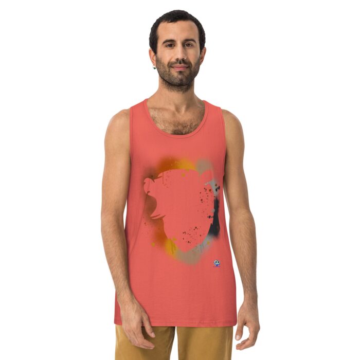 Men’s premium tank top - Bear Paint - Image 15