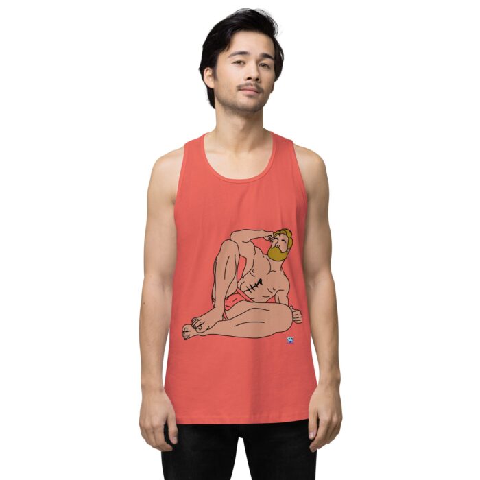 Men’s premium tank top - Blonde in Jock - Image 15