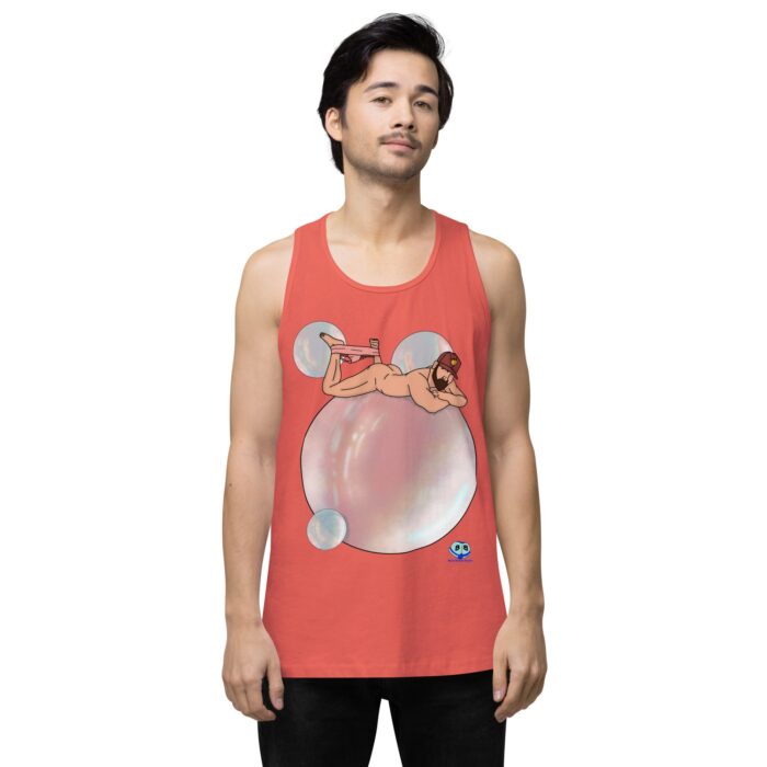 Men’s premium tank top - Bubbles - Image 37